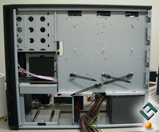 Back of the Antec P190 Motherboard tray