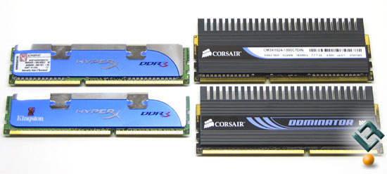 Corsair and Kingston DDR3 1800MHz Memory Kits