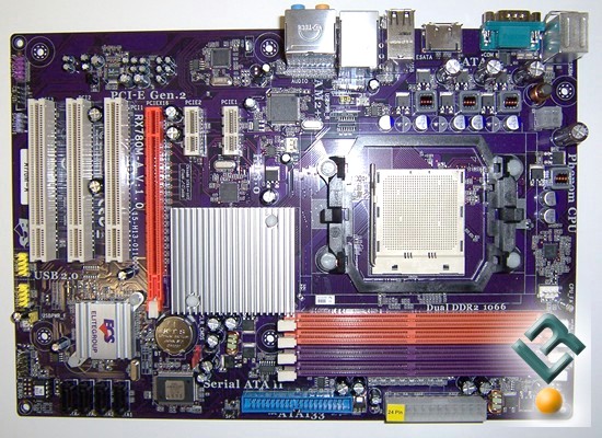ECS A770M-A Motherboard Review Overhead view