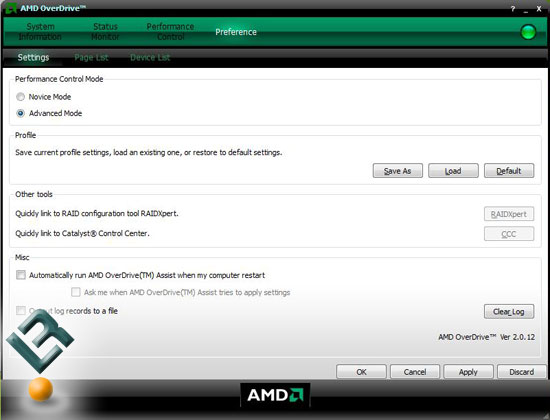 AMD OverDrive 2.0.12
