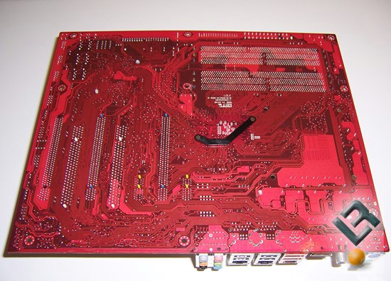 Foxconn X38A Motherboard Review Back of Board