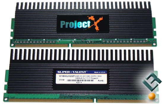 Super Talent ProjectX 1800MHz DDR3 Memory Kit