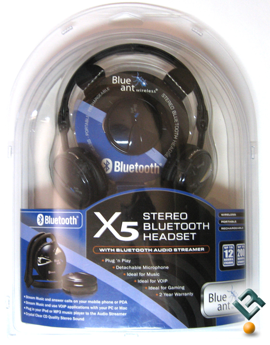 BlueAnt X5 Bluetooth Stereo Headset Retail Box