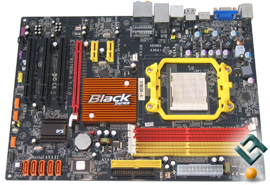 ECS A780GM-A motherboard top