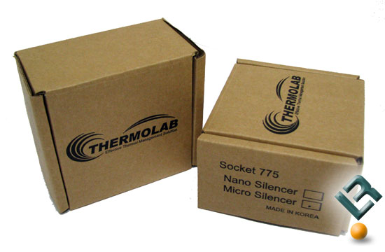 Thermolab Nano and Micro Silencer Cooler packing 