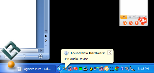Logitech Pure-Fi with Windows XP