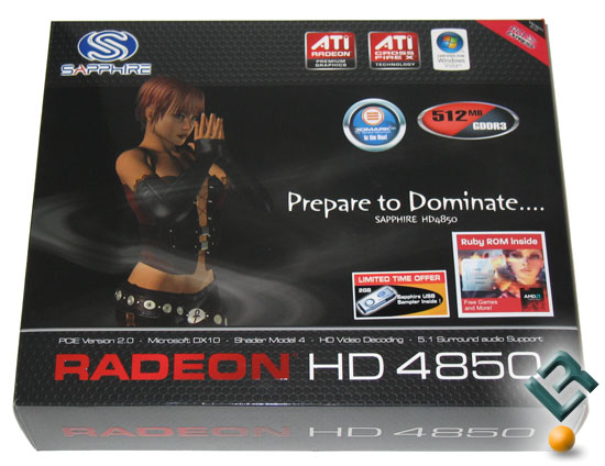 Sapphire Radeon HD 4850 Graphics Card Retail Box