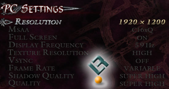 Devil May Cry 4 Benchmark Settings