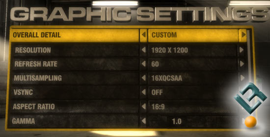 Call of Duty 4 v1.2 Benchmark Settings