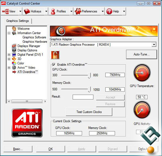 ATI Radeon HD 4670 Video Card Overclocking