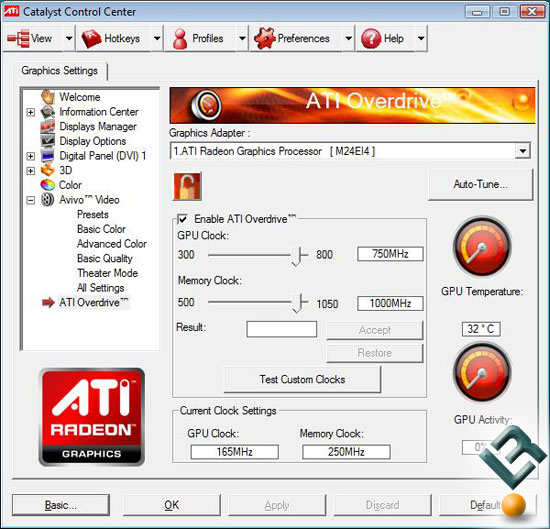 ATI Radeon HD 4670 Video Card Overclocking