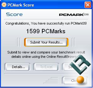 ASUS 1000HA PCMark05 Score