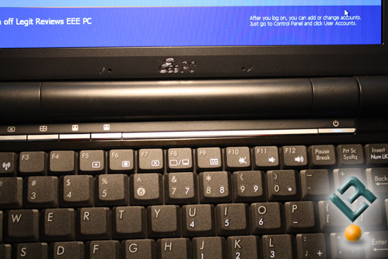 Asus EEE PC 1000HA Special Keys