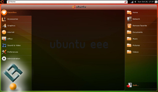 Ubuntu EEE on Asus 1000HA