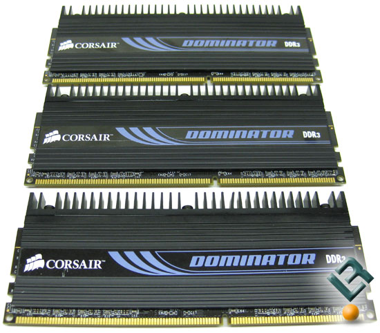 Corsair Dominator 6GB 1600MHz CL8 triple-channel memory kit