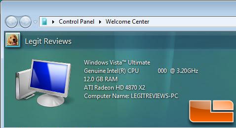 Windows Vista Core I7