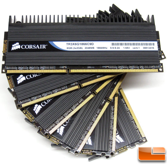 Two Corsair Dominator DDR3 1866MHz 6GB Memory Kits