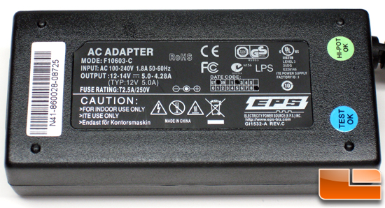 NVIDIA Ion PC AC Adapter