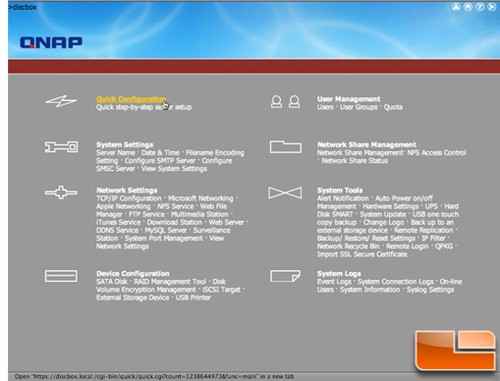 QNAP TS439 Configuration