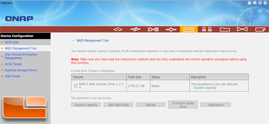 QNAP TS-439 Raid Configuration