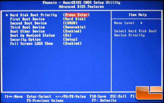 EVGA E761 X58 Classified BIOS Advanced