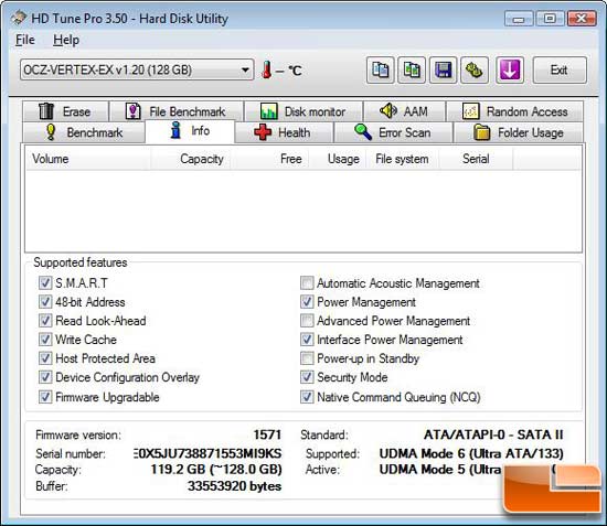 OCZ Vertex EX 120GB SSD Firmware 1.20