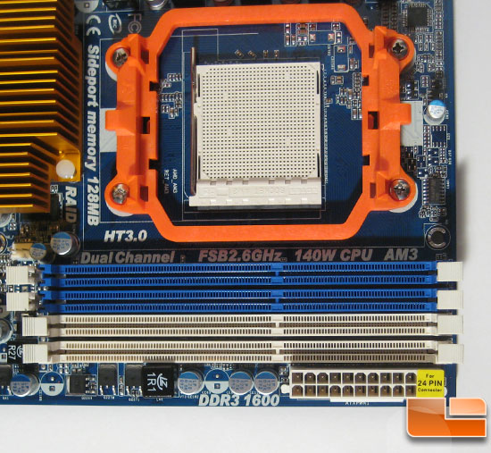 ASrock M3A780GXH DIMM Slots