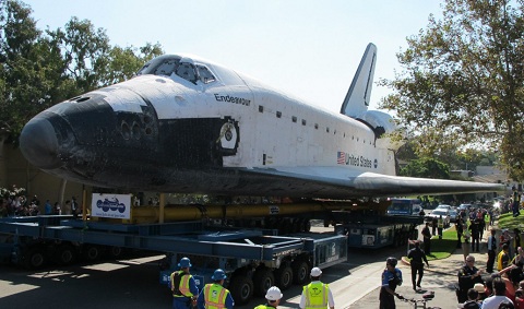 Endeavour Space Shuttle in Inglewood
