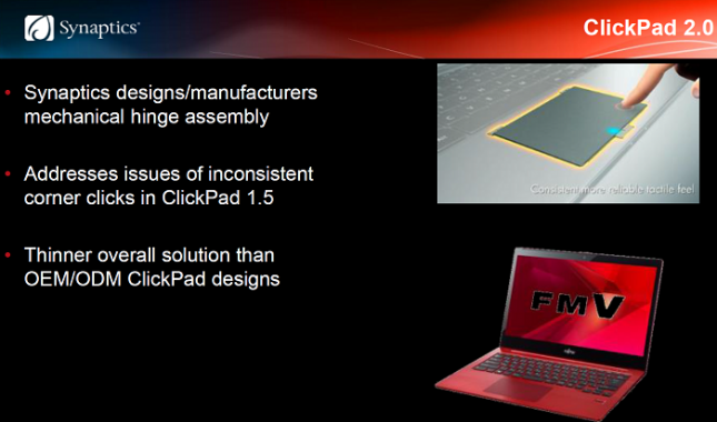 Synaptics ClickPad 2.0 Wins CES Innovations 2014 Design ...