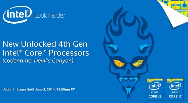 Intel Devil's Canyon Coming This Month - Intel Core i7-4790K and Core