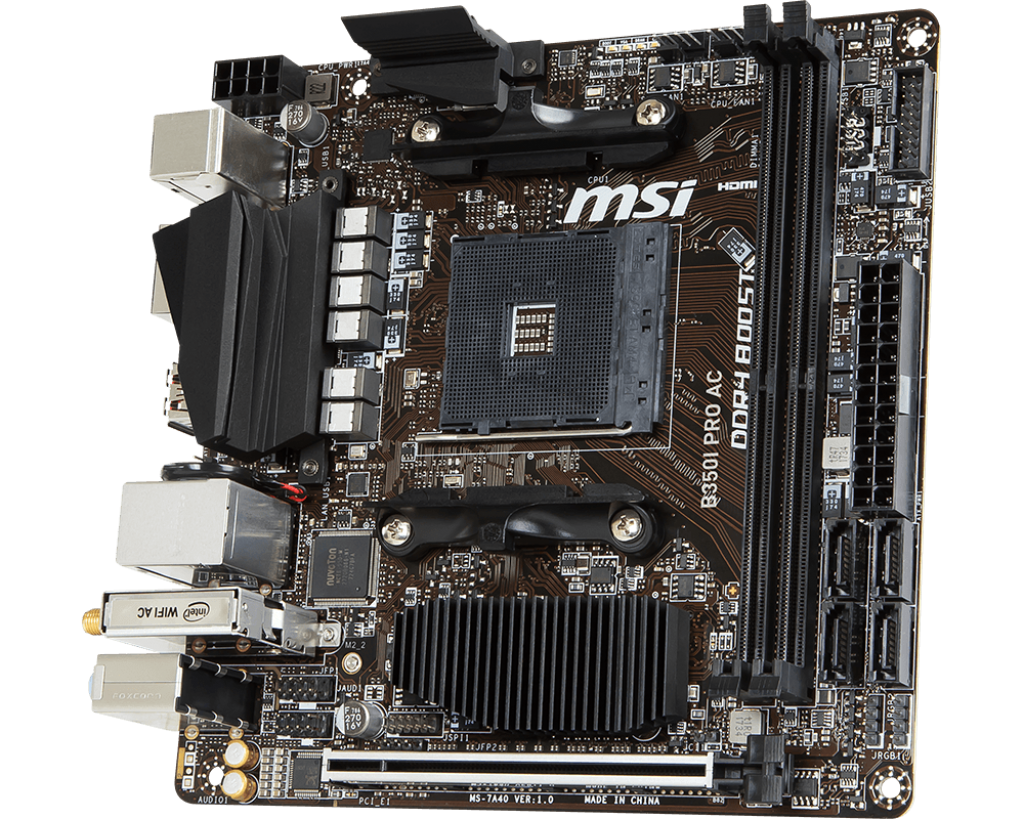 MSI launches new Mini-ITX B350 motherboard for AMD RYZEN CPUs - Legit