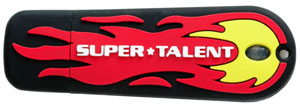 Super Talent Launches 1GB and 2GB  Fireball USB Drives