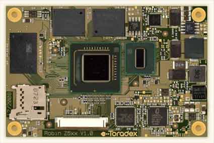 Credit Card-Sized Robin Z510 and Z530 Computer Modules