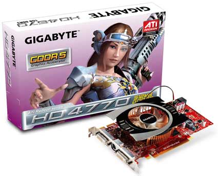 GIGABYTE Unleashes Radeon HD 4770 Video Card – R477D5-512H-B