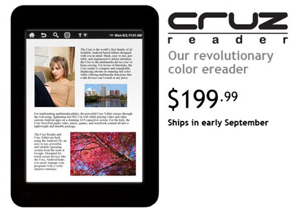 Velocity Micro Cruz eReader Velocity Micro Cruz eReader