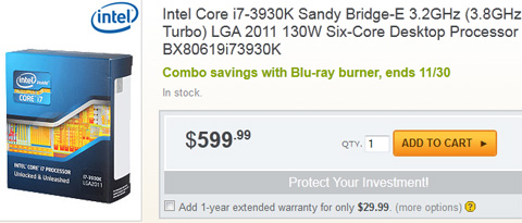 Intel Core i7-3930K Box Intel Core i7-3930K Box