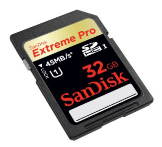 SanDisk Announces 32GB Extreme Pro SDHC Card – 45MB/s Read & Write!