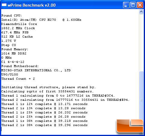 wPrime Benchmark