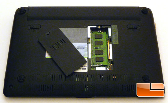 ASUS Eee PC 1005HA Seashell Open Bottom