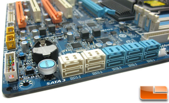 Gigabyte GA-P55-UD5 Motherboard SATA Headers