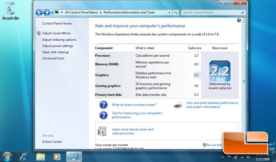 Windows 7 on 1005HA Netbook