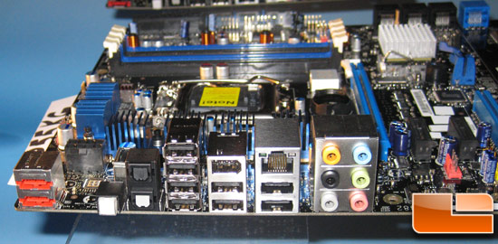 Intel DP55KG 'Kinsberg' motherboard I/O Panel