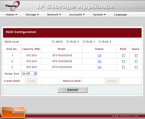 M3800 RAID 5 Configuration