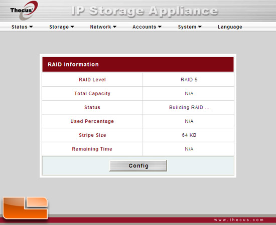 M3800 RAID 5 Configuration