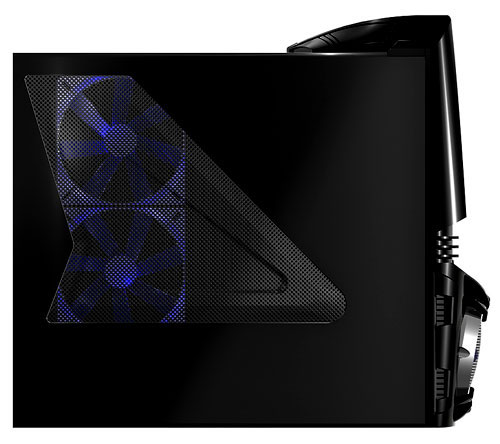 AeroCool Vx-E - Side Case View With Optional Fans Installed
