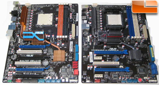 Asus Crosshair III Formula and M4A79T-Deluxe Comparison