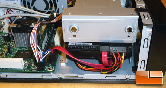 Hard Drive Cage Installed