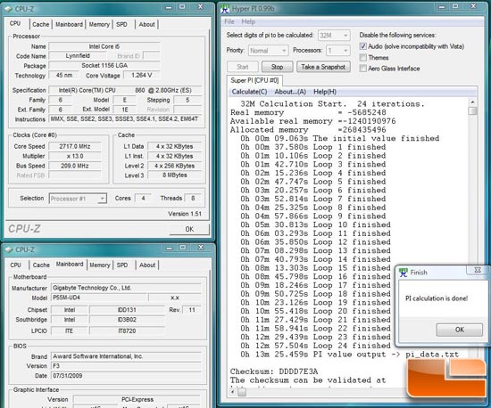 Gigabyte GA-P55M-UD4 Overclock 209MHz bclk