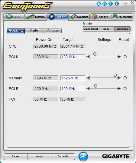 Gigabyte's EasyTune6 on P55