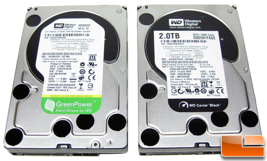 Western Digital Green Power and Caviar Black Hard Drive